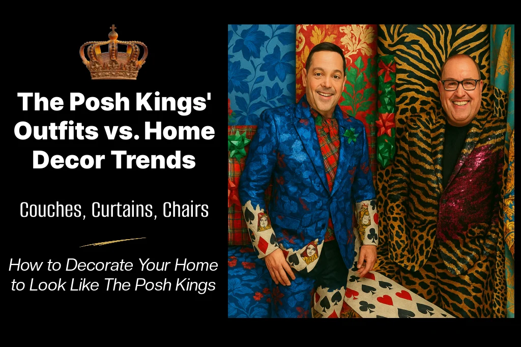 Dressed to Decorate: Brad and Jon AKA The Posh Kings’ Outfits vs. Home Decor Trends